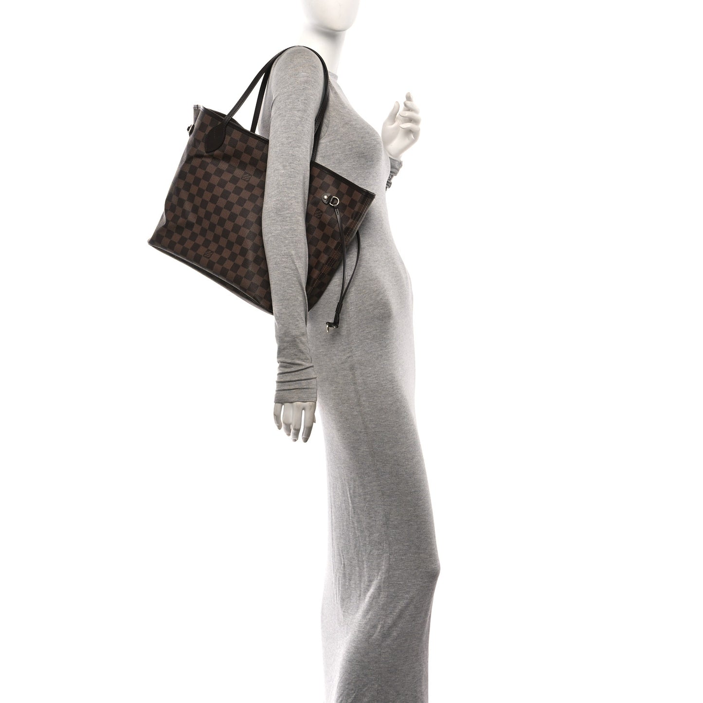 Damier Ebene Neo Neverfull MM Rose Ballerine