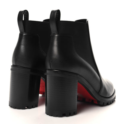 Christian Louboutin Calfskin Marchacroche 70 Chelsea Boots 37.5 Black 4 of 8