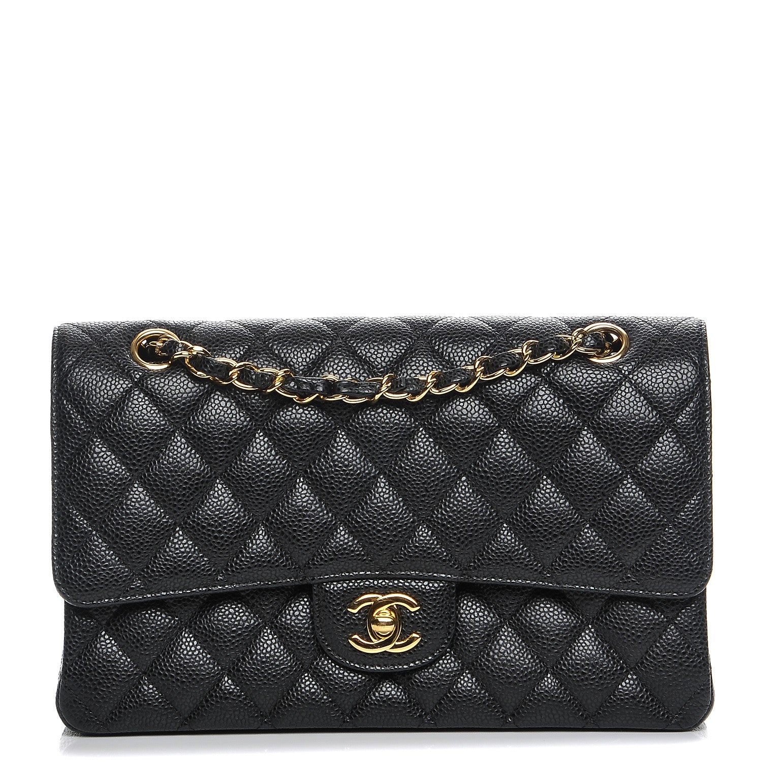 Chanel Caviar Quilted Medium Double Flap Black 1 of 7