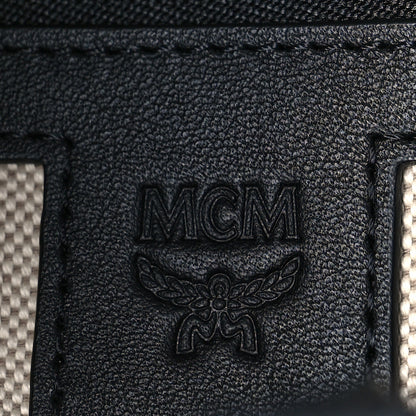 MCM Cubic Monogram Medium Bradenburg Backpack Black White 6 of 9