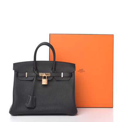 Hermes Togo Birkin 25 Black 10 of 10