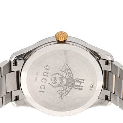 Gucci Stainless Steel 38mm G-Timeless Two Tone Snake Quartz Watch 4 of 5