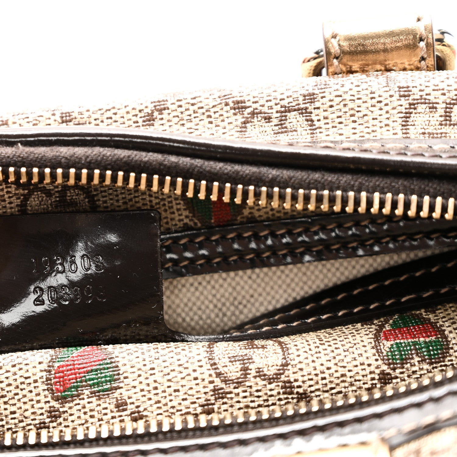 Gucci GG Plus Monogram Hearts Medium Joy Boston Dark Brown 7 of 10