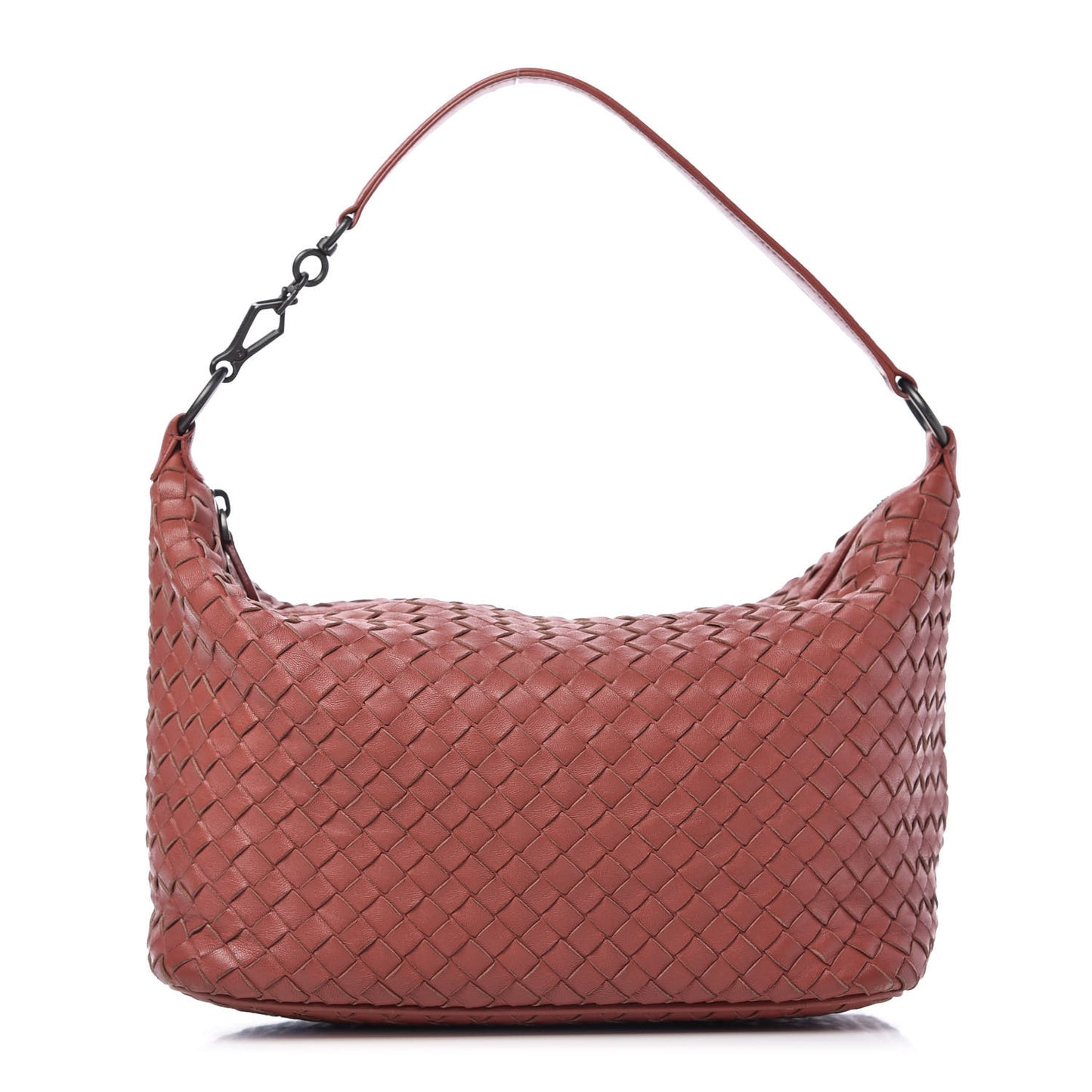 Nappa Intrecciato Small Shoulder Bag Brique