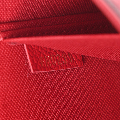Louis Vuitton Empreinte Pochette Felicie Chain Wallet Scarlet 9 of 13