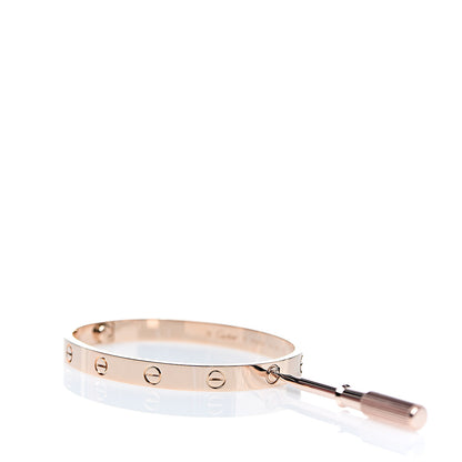 Cartier 18K Pink Gold LOVE Bracelet 17 5 of 6