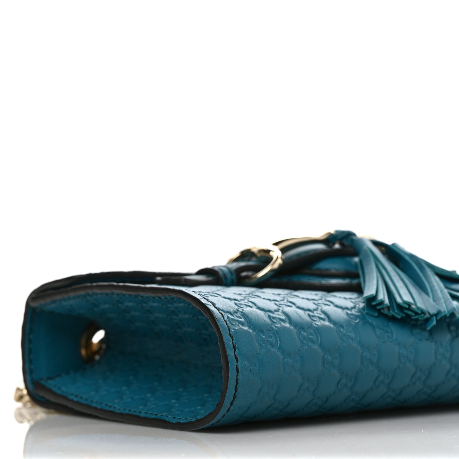 Gucci Microguccissima Mini Emily Shoulder Bag Deep Cobalt 8 of 9