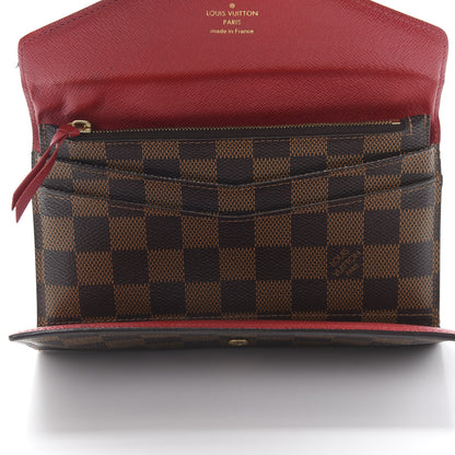 Louis Vuitton Damier Ebene Josephine Wallet Red 7 of 17