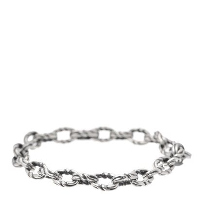 David Yurman Sterling Silver 8mm Twist Link Chain Bracelet 1 of 5