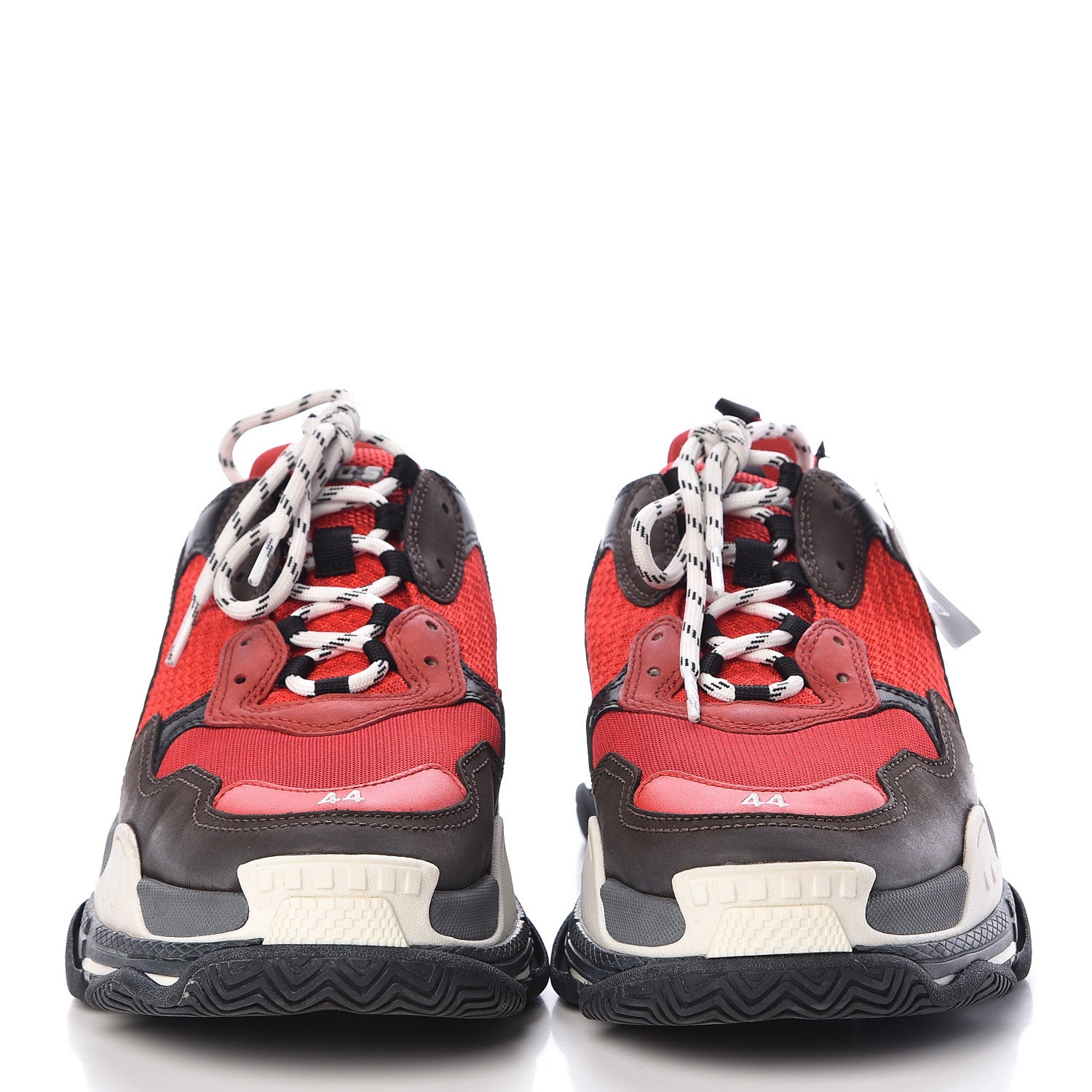 Balenciaga Fabric Mesh Mens Triple S Sneakers 44 Rouge Black 2 of 8