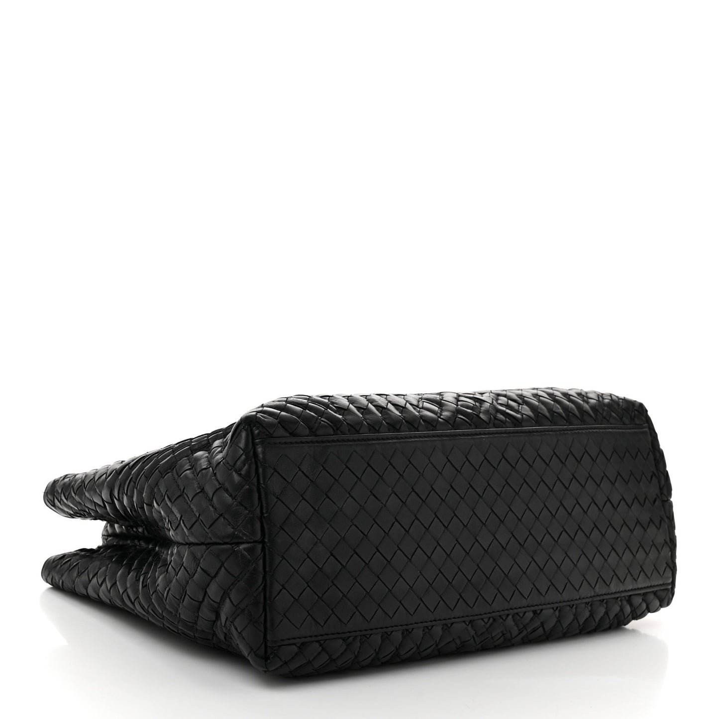 Lambskin Intrecciato Boutis MediumTote Black