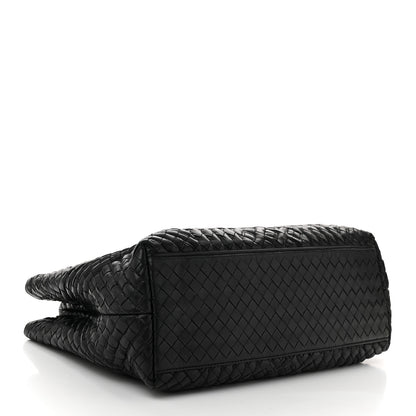 Bottega Veneta Lambskin Intrecciato Boutis MediumTote Black 4 of 12