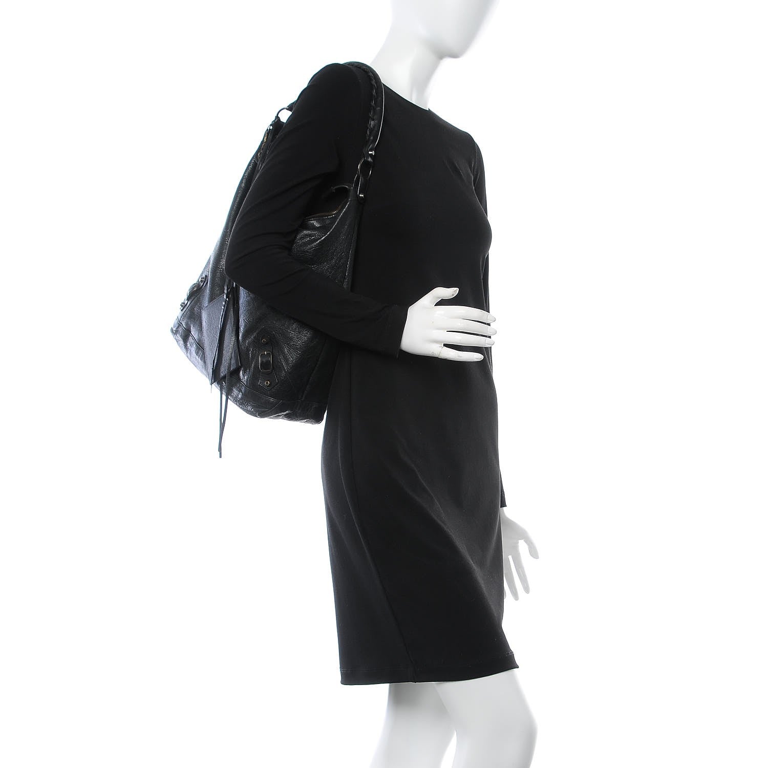 Balenciaga Agneau Classic Hardware Day Hobo Black 2 of 7
