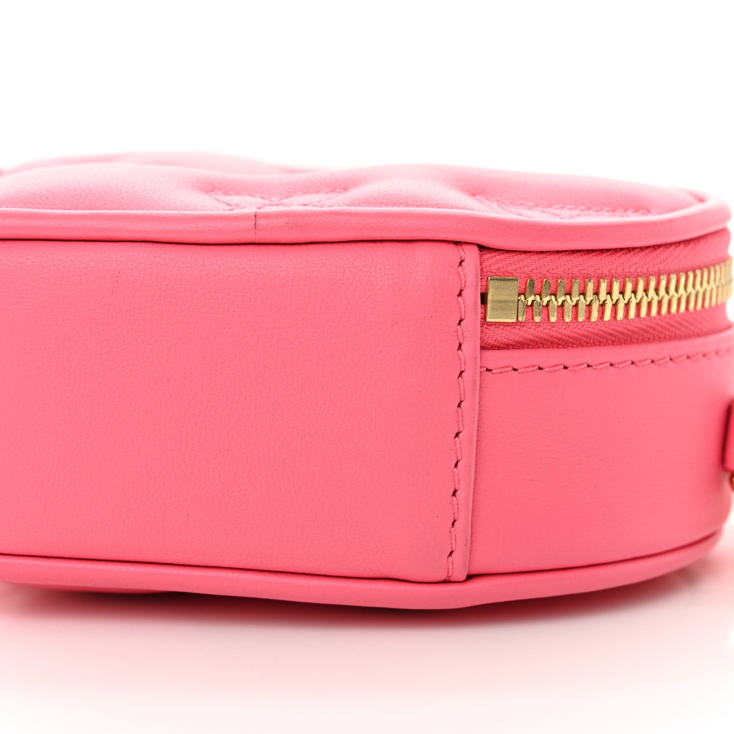 Louis Vuitton Calfskin Embroidered Monogram Pop My Heart Bag Pouch Dragon Fruit Pink 8 of 8