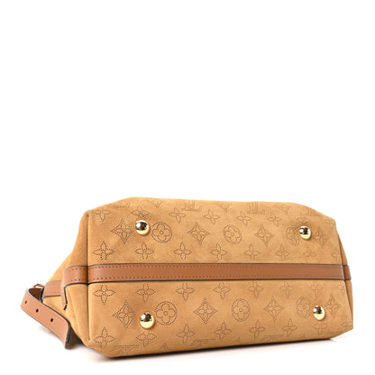 Louis Vuitton Suede Mahina CarryAll PM Beige 5 of 11