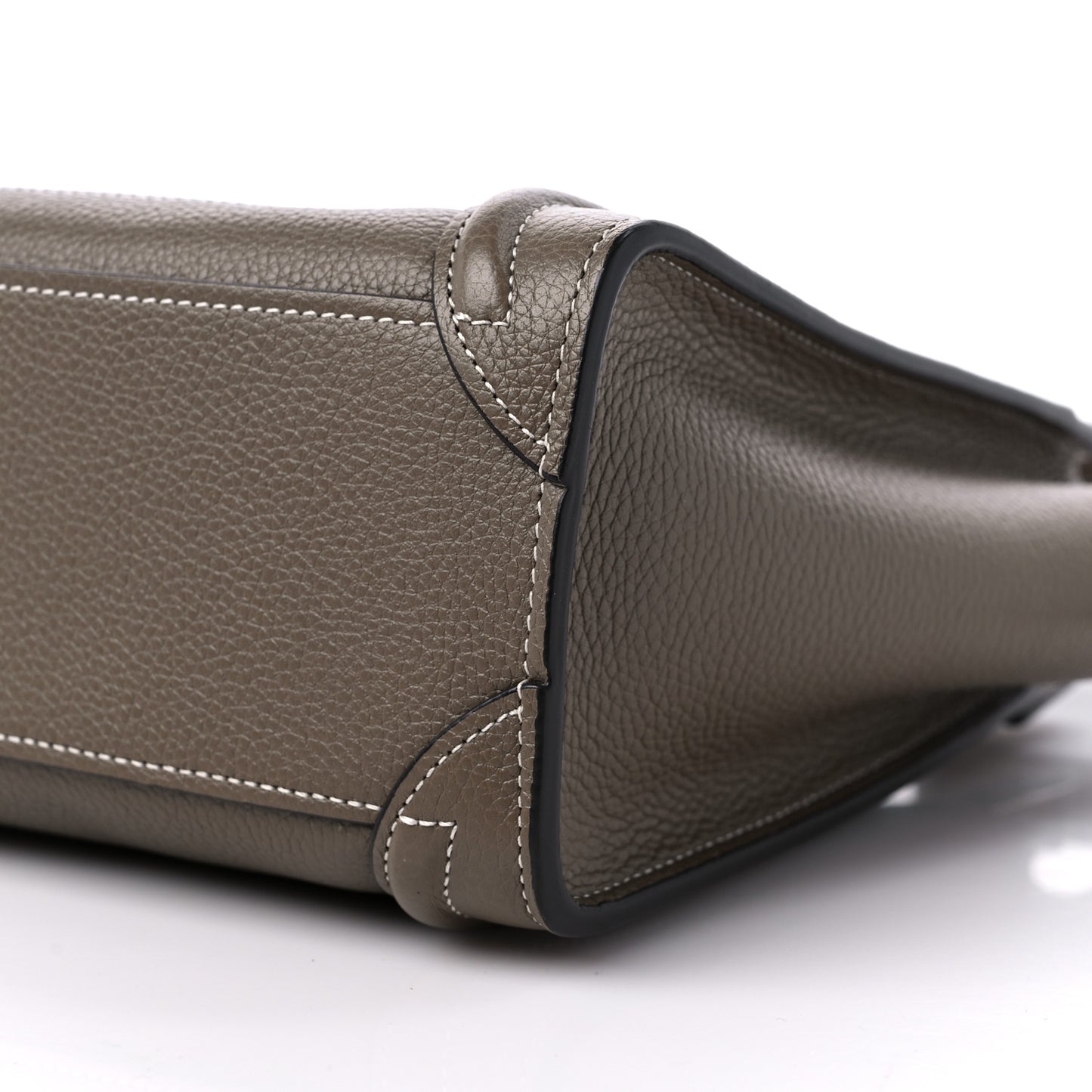 Drummed Calfskin Nano Luggage Souris