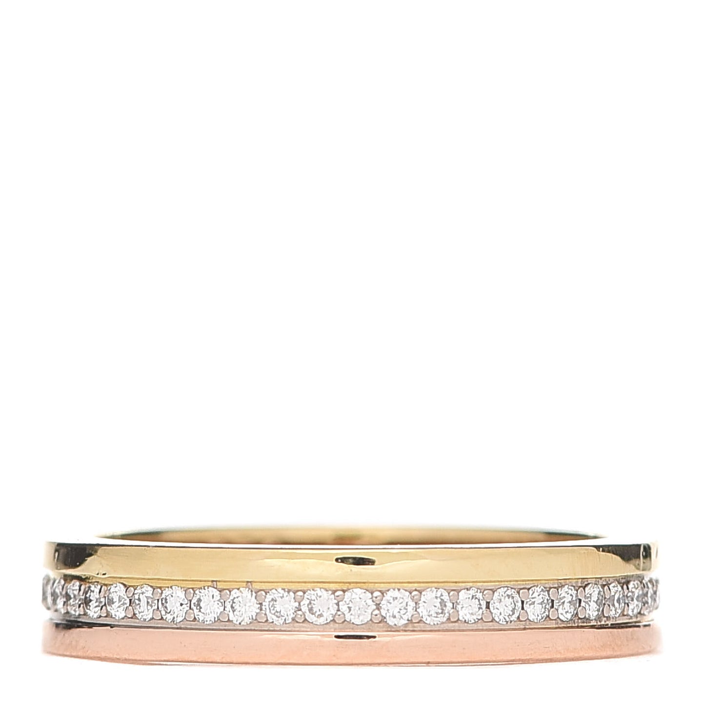 18K White Yellow Pink Gold Diamond 3.5mm Vendome Louis Cartier Wedding Band 49 4.75