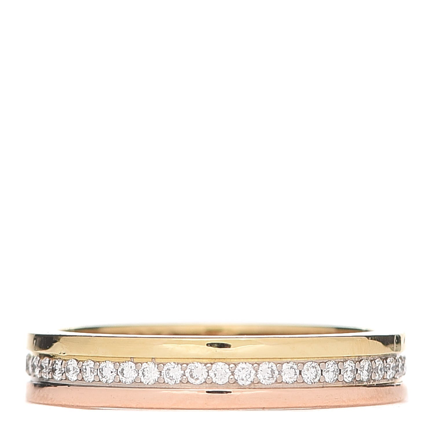 Cartier 18K White Yellow Pink Gold Diamond 3.5mm Vendome Louis Cartier Wedding Band 49 4.75 1 of 4
