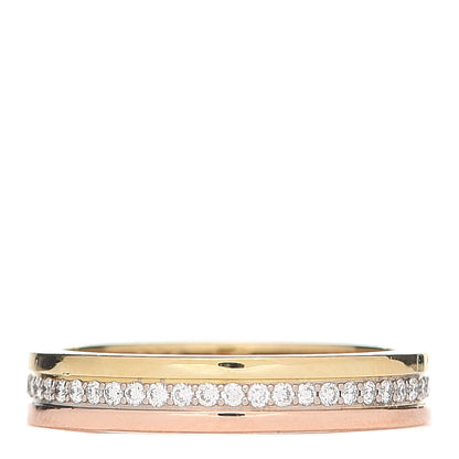 Cartier 18K White Yellow Pink Gold Diamond 3.5mm Vendome Louis Cartier Wedding Band 49 4.75 1 of 4