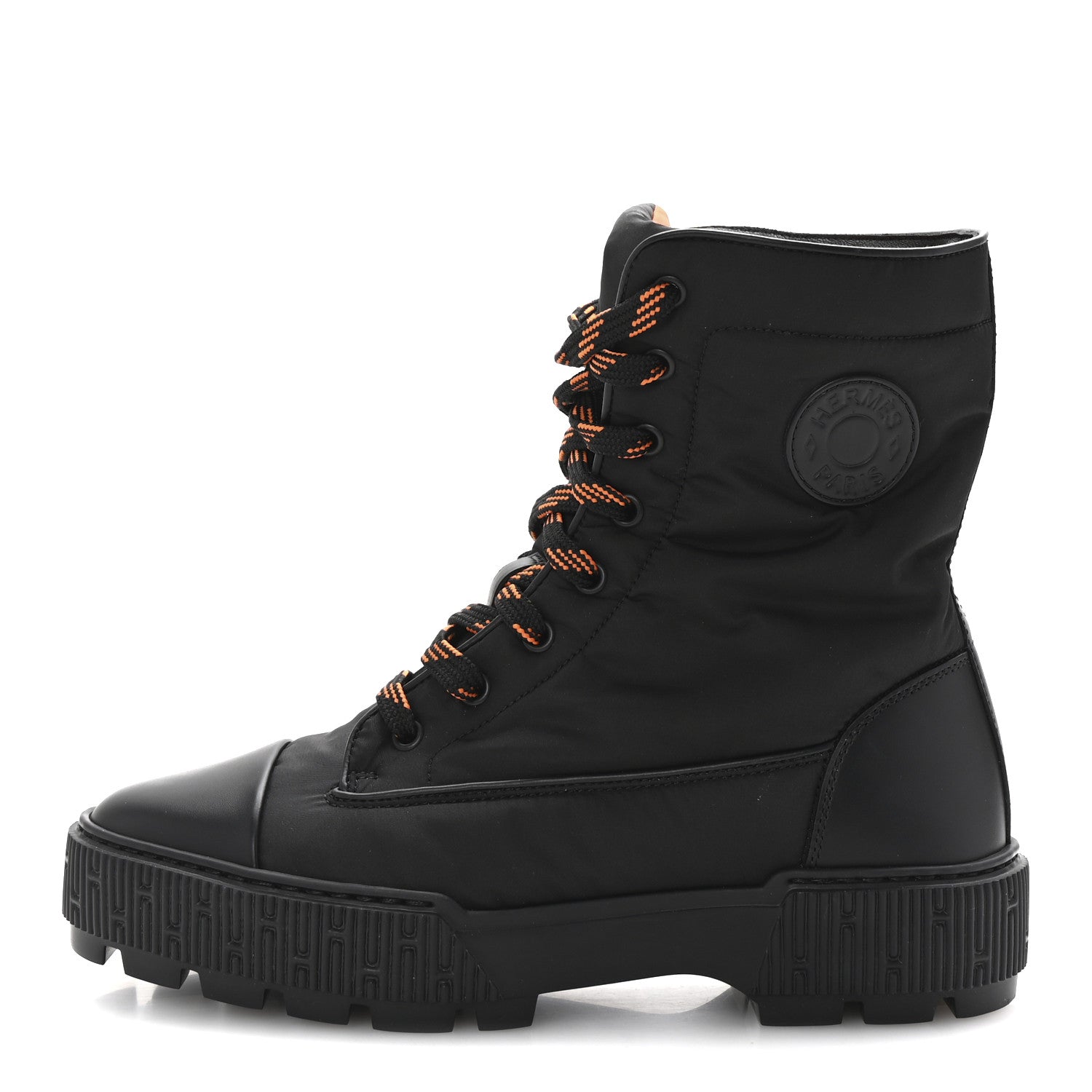 Hermes Calfskin Parachute Fresh Ankle Boots 38 Black 1 of 10