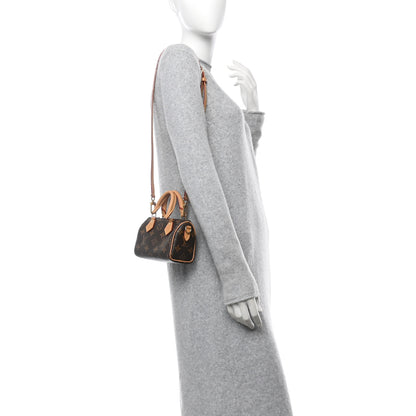 Louis Vuitton Monogram Nano Speedy Bandouliere 2 of 11