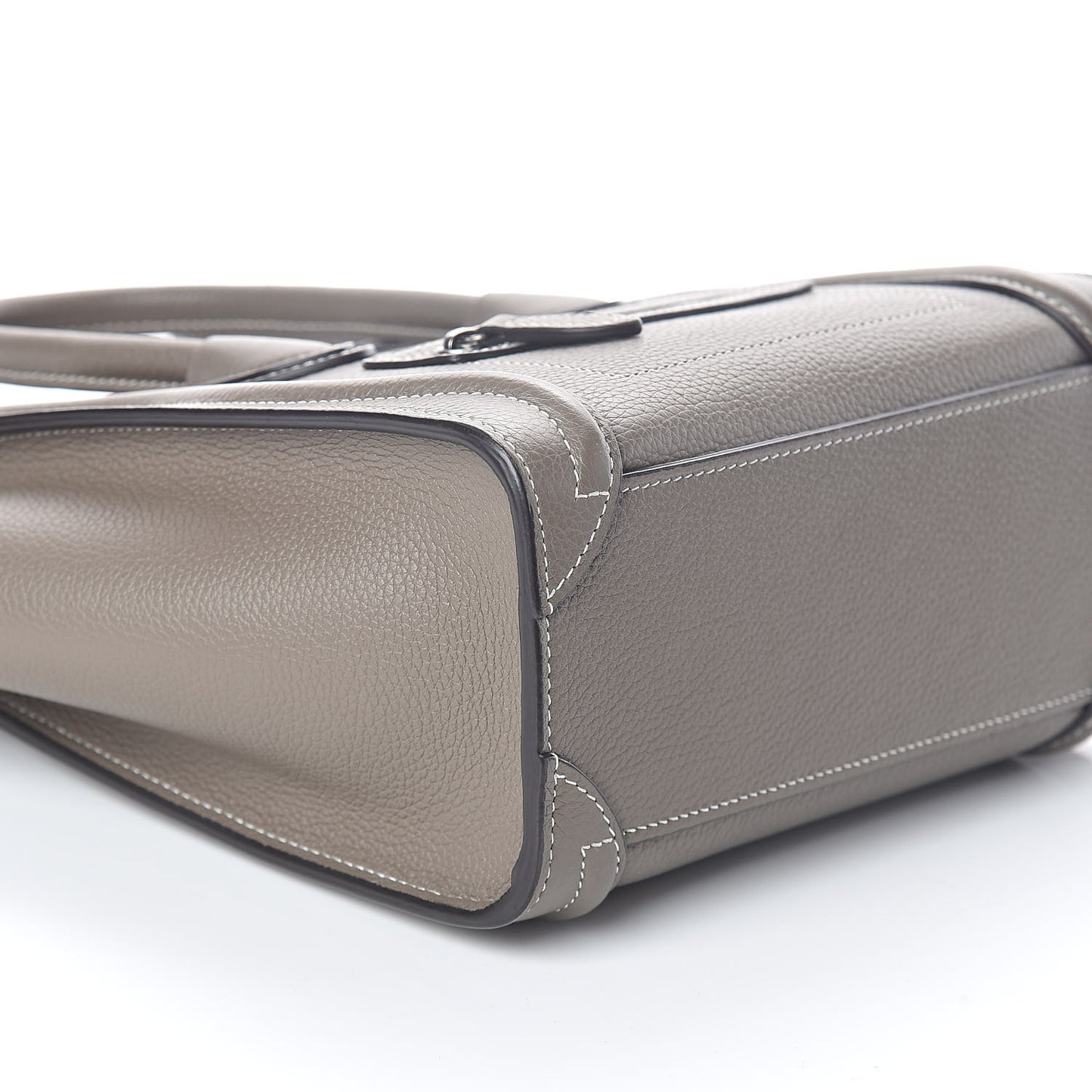 Drummed Calfskin Nano Luggage Souris