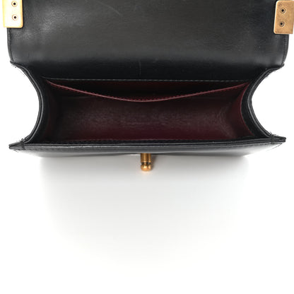 Chanel Calfskin Embossed Small Paris Salzburg Boy Flap Black 4 of 5