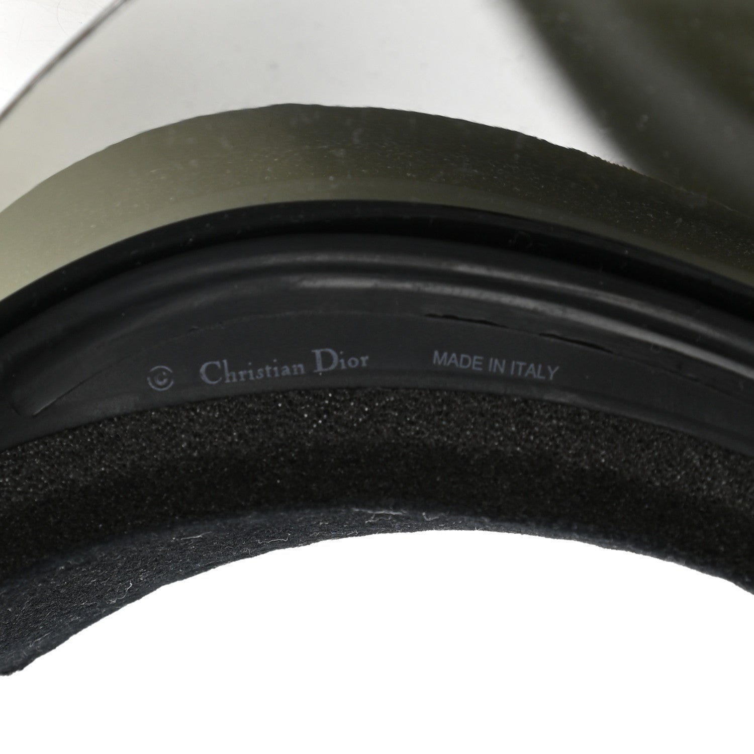 Christian Dior Mirrored DiorClub1 Sun Visor Black 9 of 10