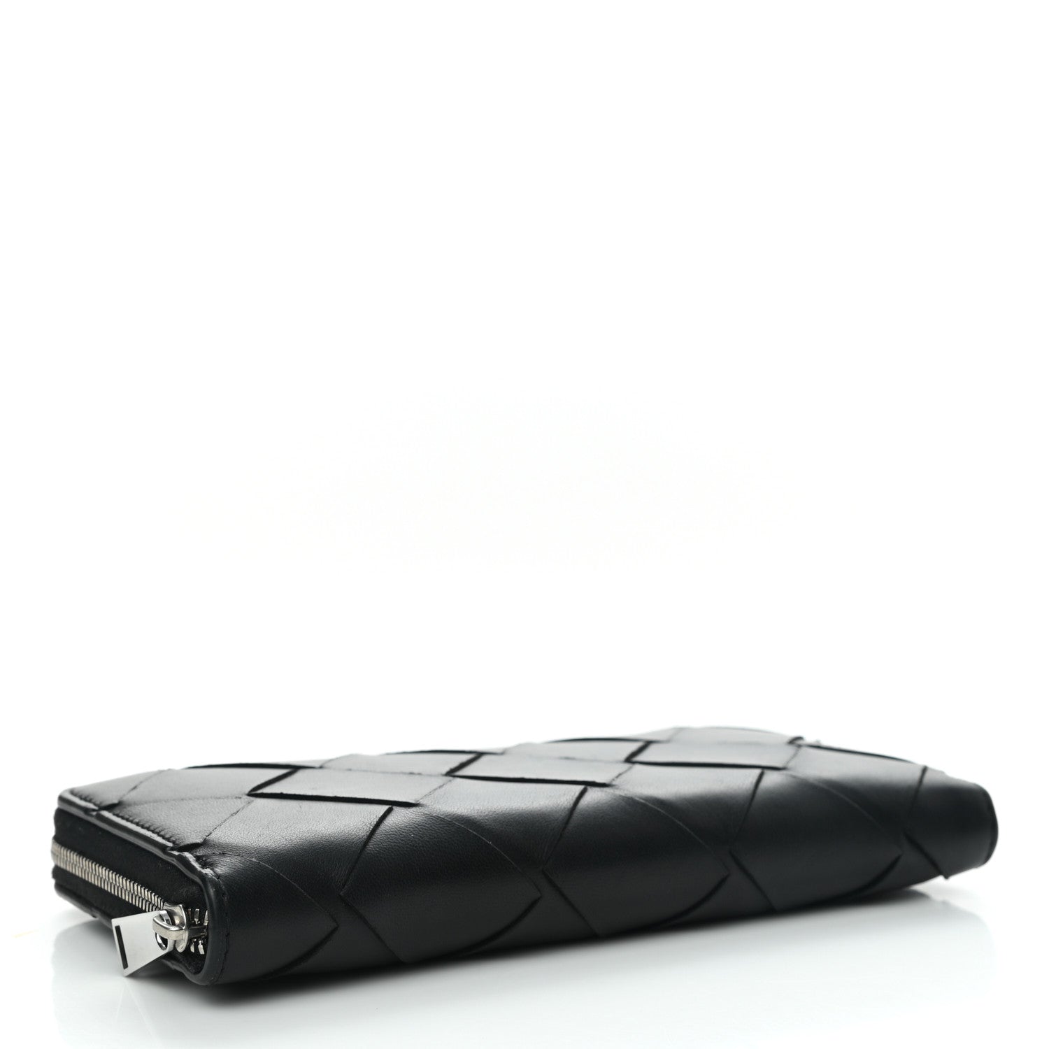 Bottega Veneta Nappa Maxi Intrecciato Zip Around Wallet Black 3 of 5