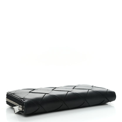Bottega Veneta Nappa Maxi Intrecciato Zip Around Wallet Black 3 of 5