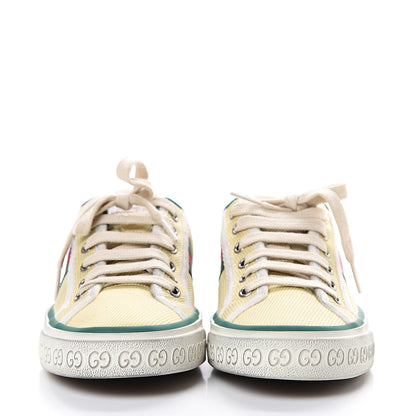 Gucci Canvas Web Womens 1977 Tennis Sneakers 35.5 Burro Mystic White 2 of 12