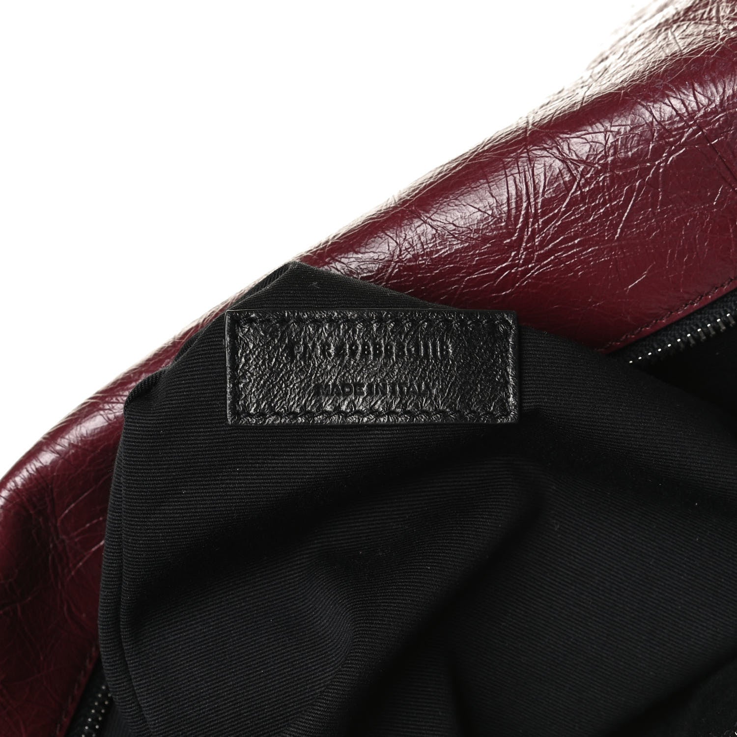 Saint Laurent Crinkled Calfskin Matelasse Monogram Large Niki Chain Satchel Rouge Legion 12 of 21