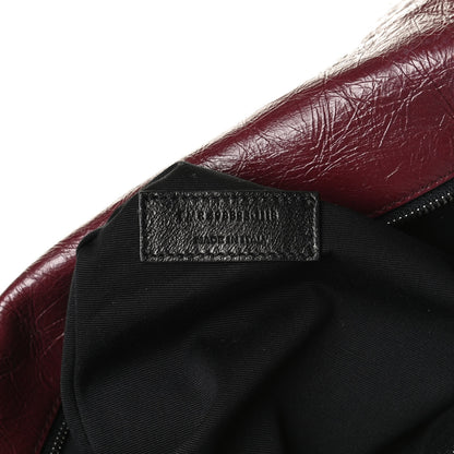Saint Laurent Crinkled Calfskin Matelasse Monogram Large Niki Chain Satchel Rouge Legion 12 of 21