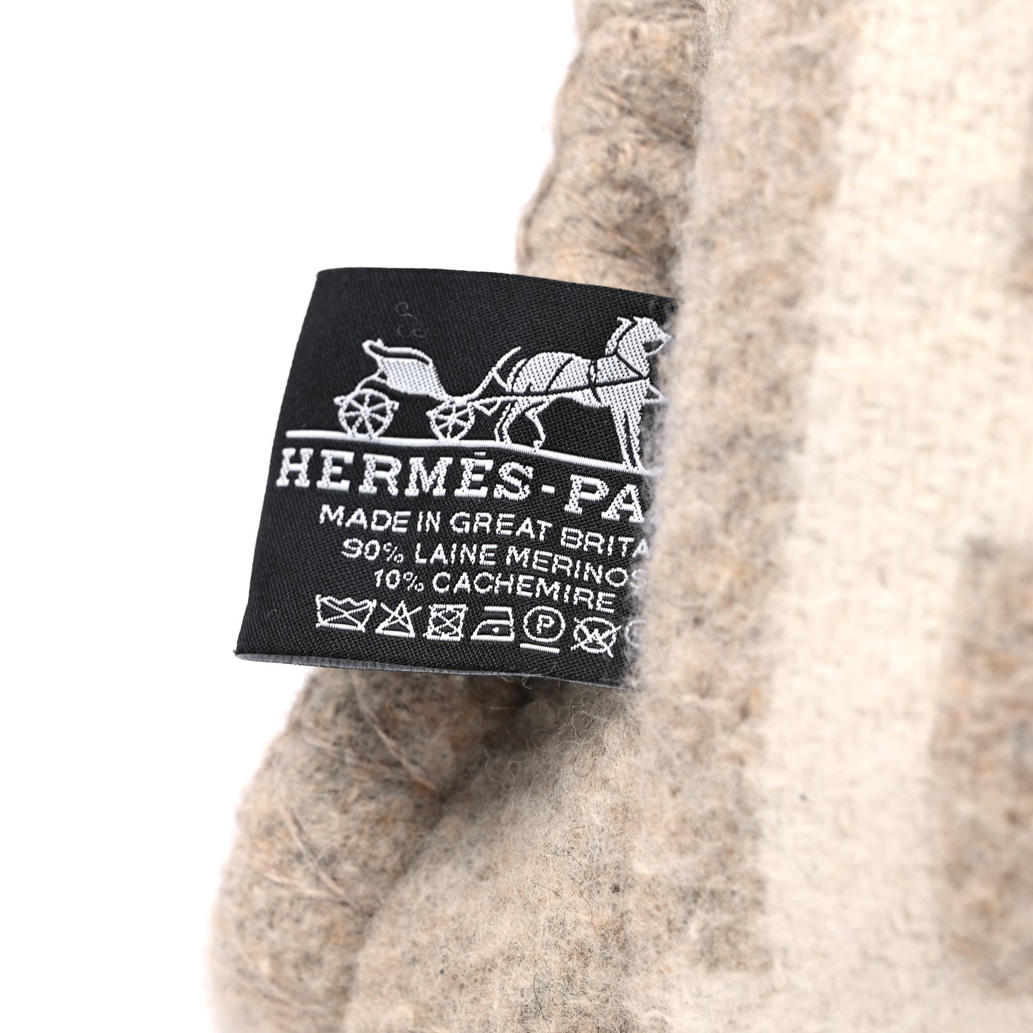 Hermes Wool Cashmere Avalon III Pillow PM Coco Camomille 3 of 3