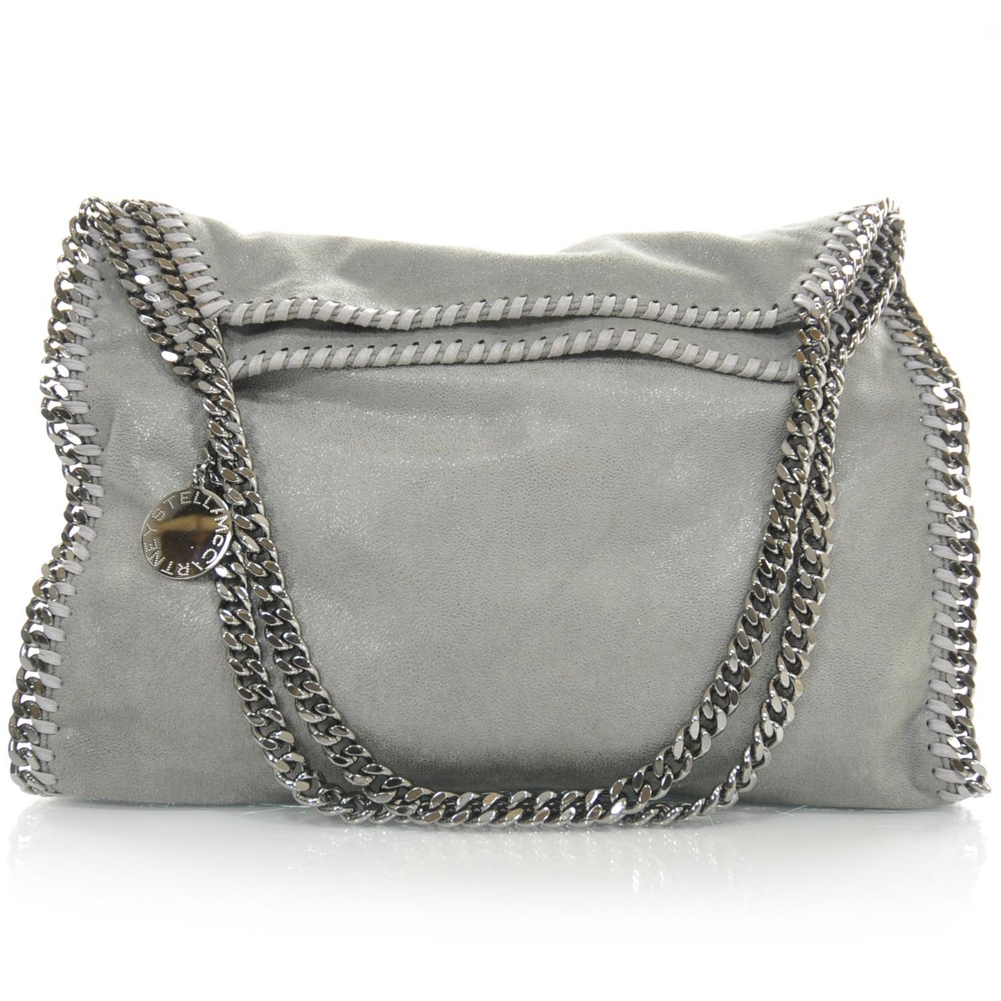 Leather Falabella Tote Light Grey
