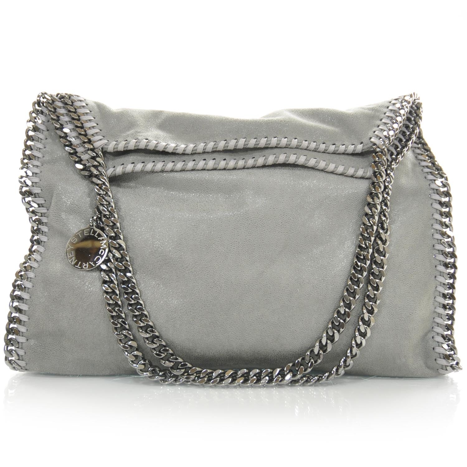 Stella McCartney Leather Falabella Tote Light Grey 1 of 7