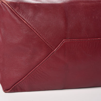 Celine Lambskin Horizontal Bi-Color Cabas Peach Rust 19 of 29