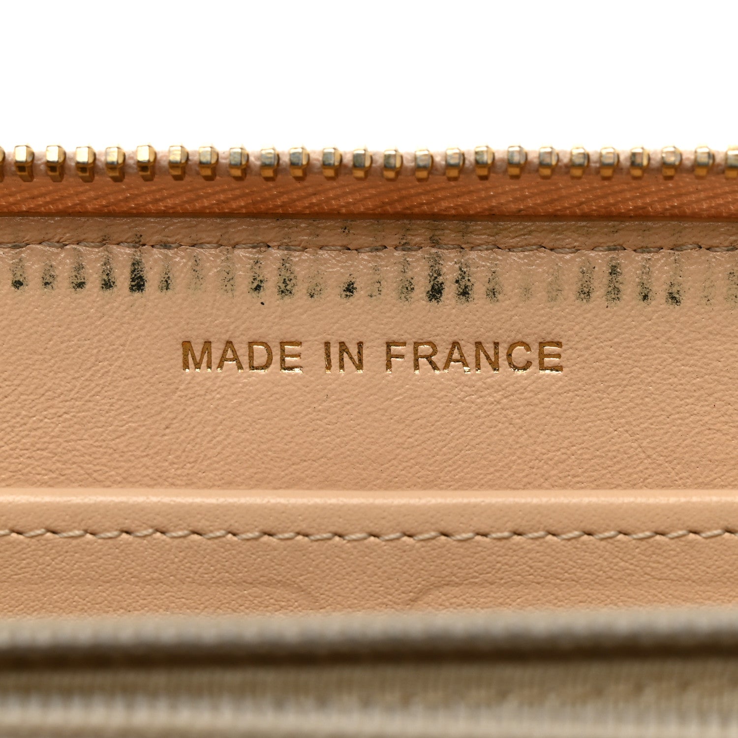 Chanel Caviar Quilted Large Gusset Zip Around Wallet Beige Clair 7 of 11