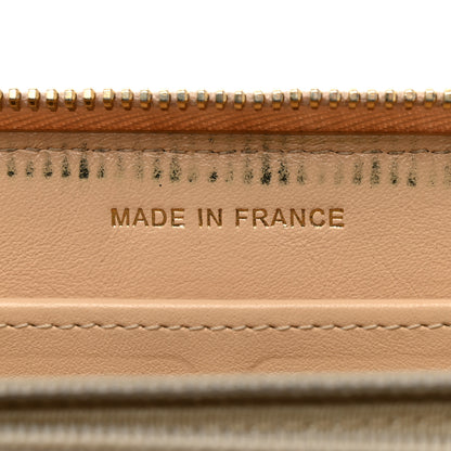 Chanel Caviar Quilted Large Gusset Zip Around Wallet Beige Clair 7 of 11