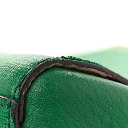 Fendi Vitello Elite Flamingo Regular 2Jours Tote Emerald 17 of 18