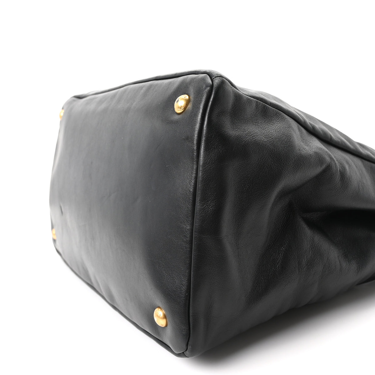 Prada Soft Calf Shopping Tote Black 10 of 10