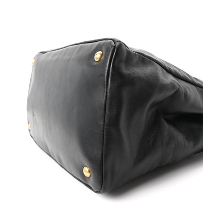 Prada Soft Calf Shopping Tote Black 10 of 10