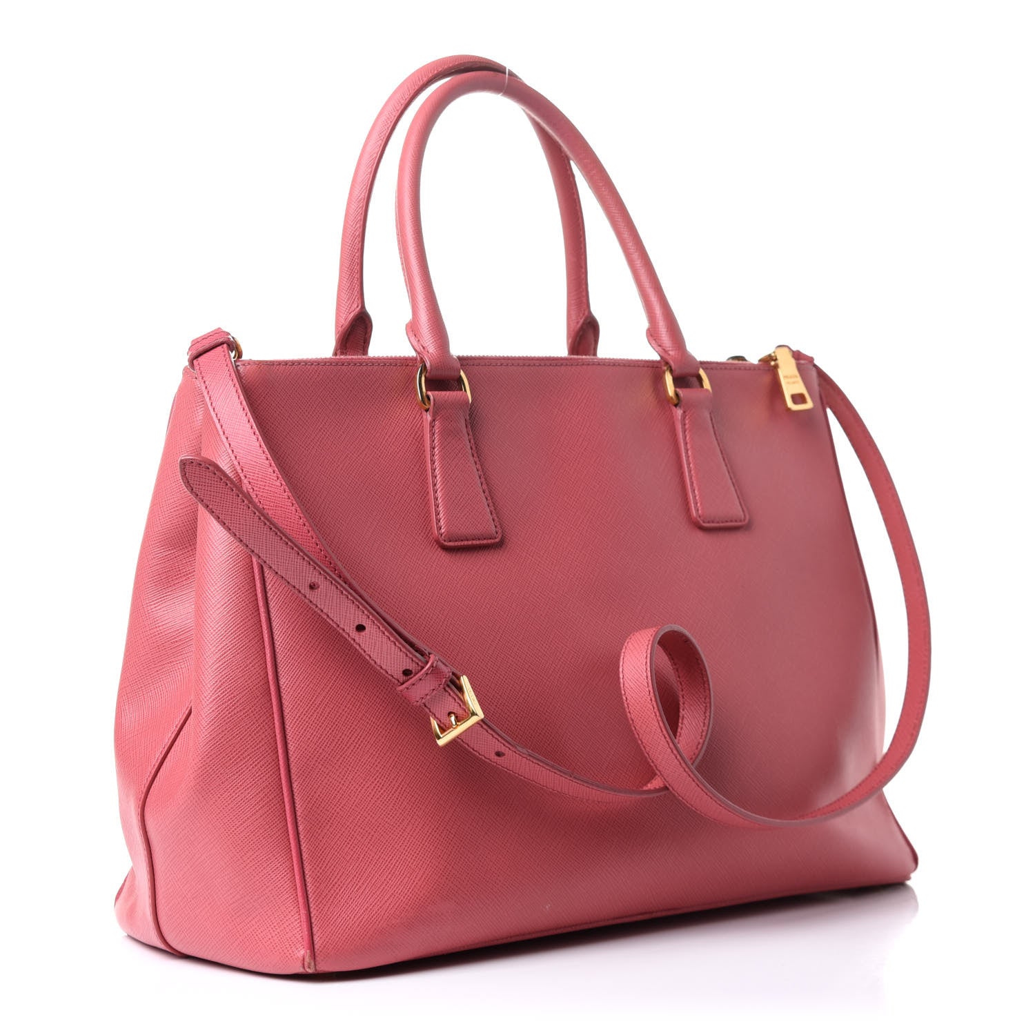 Prada Saffiano Medium Galleria Double Zip Tote Geranio 2 of 14