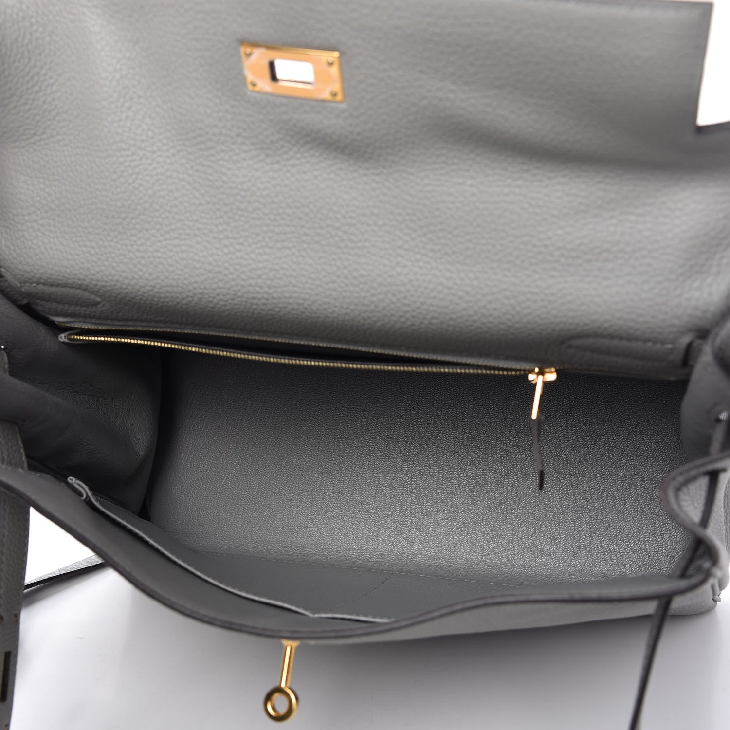 Hermes Togo Kelly Retourne 32 Gris Mouette 5 of 10