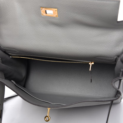 Hermes Togo Kelly Retourne 32 Gris Mouette 5 of 10