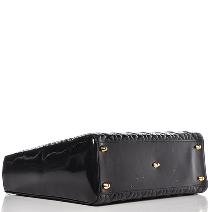 Christian Dior Patent Cannage Large Lady Dior Black 5 of 10