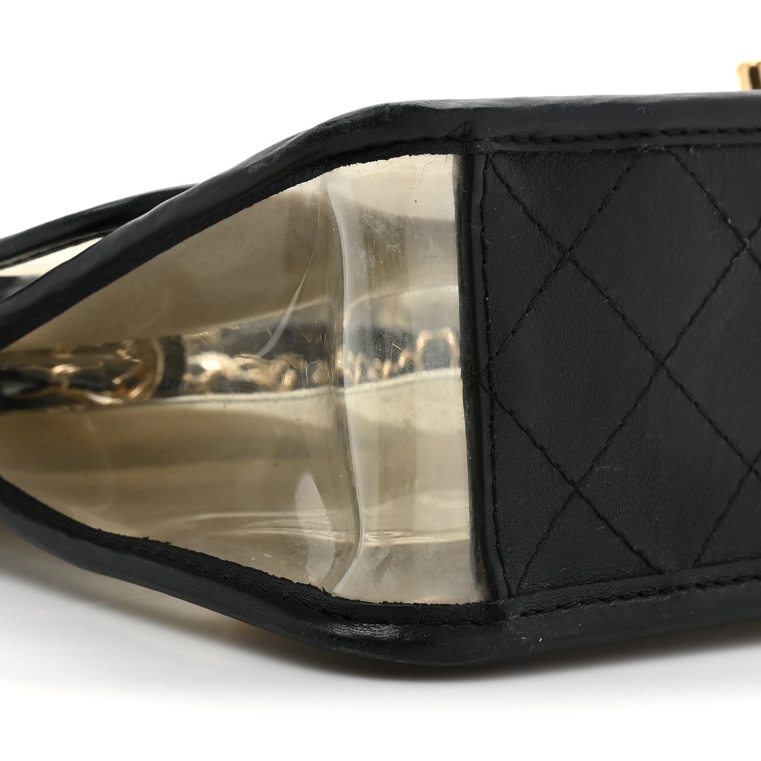 Chanel Lambskin PVC Sand By The Sea Flap With Pearl Strap Black 9 of 13