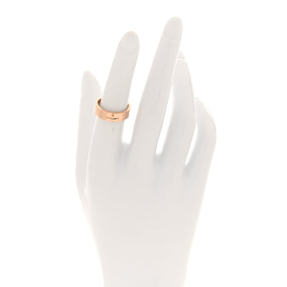 Hermes 18K Rose Gold Diamond PM Kelly Ring 52 6 2 of 5