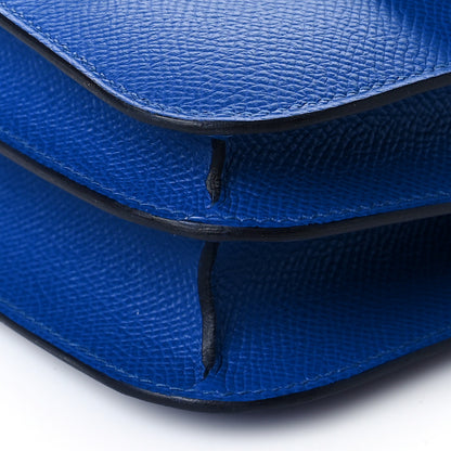Hermes Epsom Enamel Constance 18 Bleu France 10 of 11