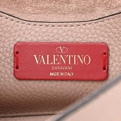Valentino Garavani Pebbled Calfskin Mini Rockstud Crossbody Bag Poudre 6 of 9